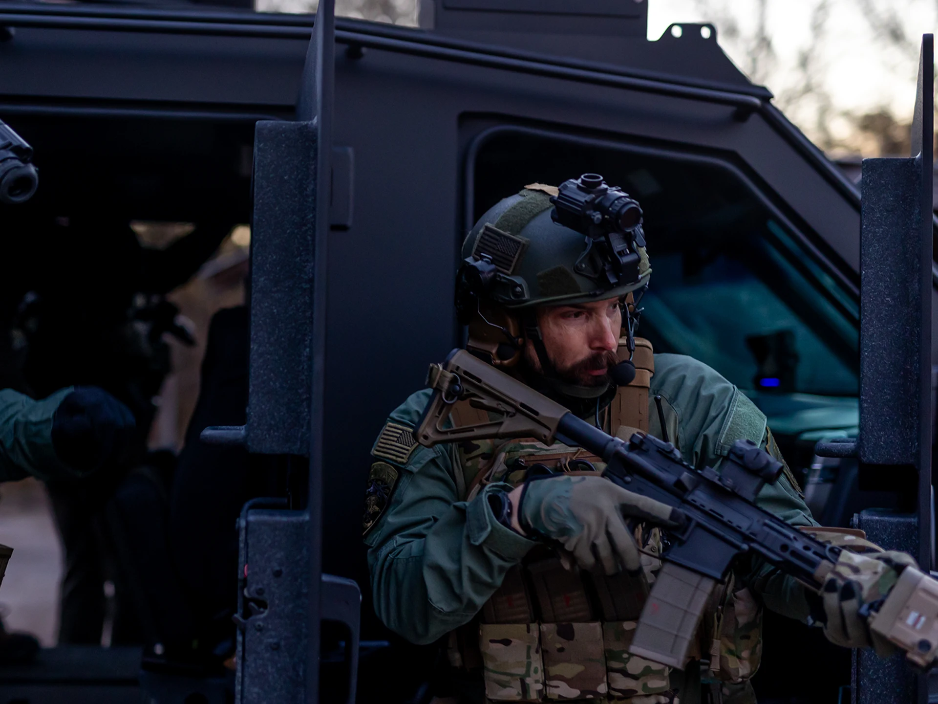 SWAT arrival