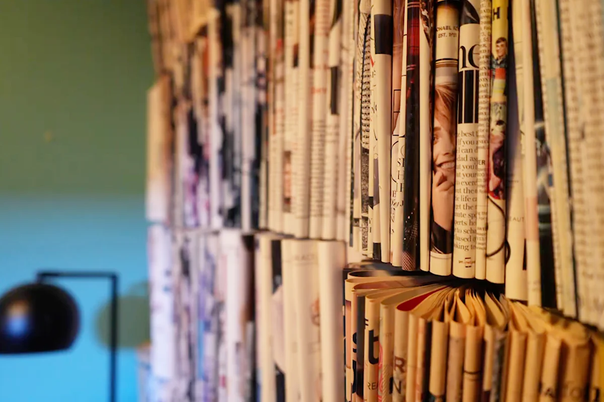 Magazine wall